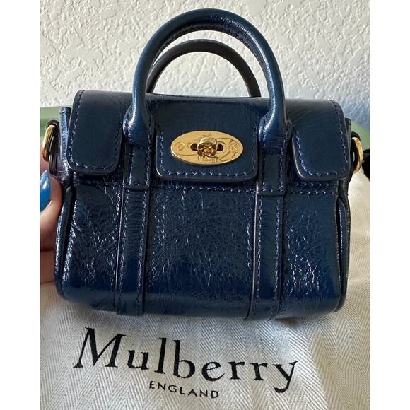 Mulbury | Bayswater brand-engraved leather cross-body bag - Picture 2 of 11